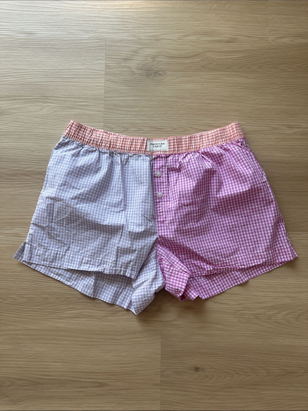 NEW! American Eagle Gingham Boxer Shorts Size Large